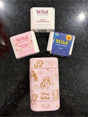 Wild Disney Pink Deodorant Case with Wild Deodorant Refills